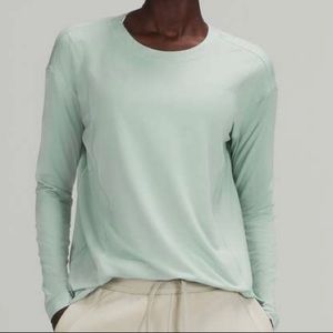 Lululemon modal pleated back long sleeve top